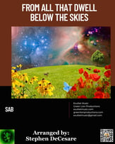 From All That Dwell Below The Skies SAB choral sheet music cover